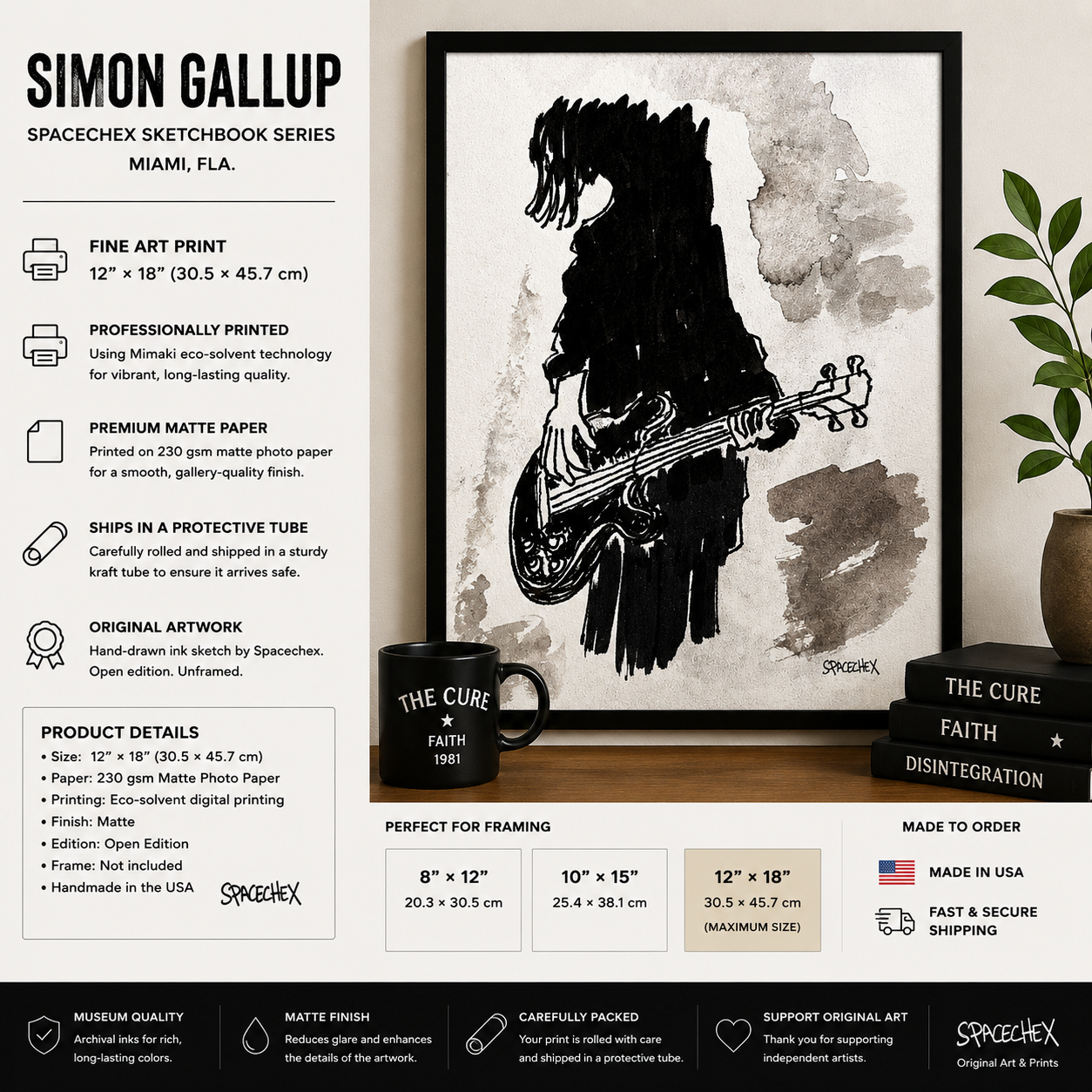 Simon Gallup/The cure-Music Icons