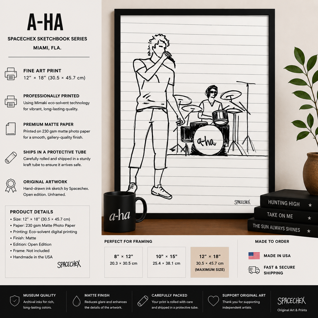 A-HA Spacechex Sketchbook Series