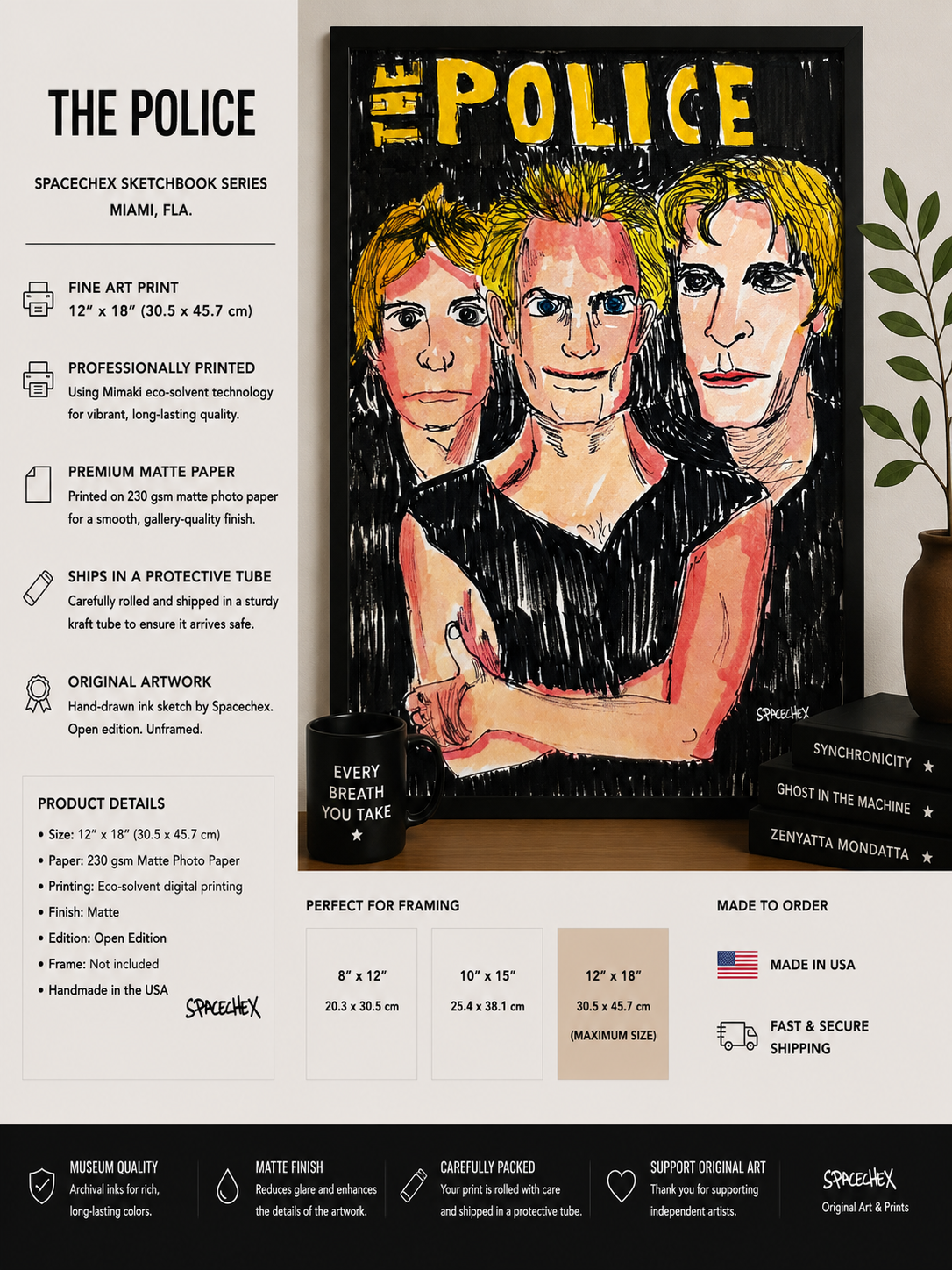 The Police-Spacechex Sketchbook Series