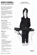 Roger O'Donnell-Keyboard- Digital Art Print (12" × 18") | Music Icons Collection