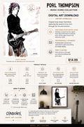 Porl Thompson– Digital Art Print | Music Icons Collection by Spacechex