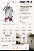Michael Floreale-When in Rome-Digital Art Print | Music Icons Collection by Spacechex